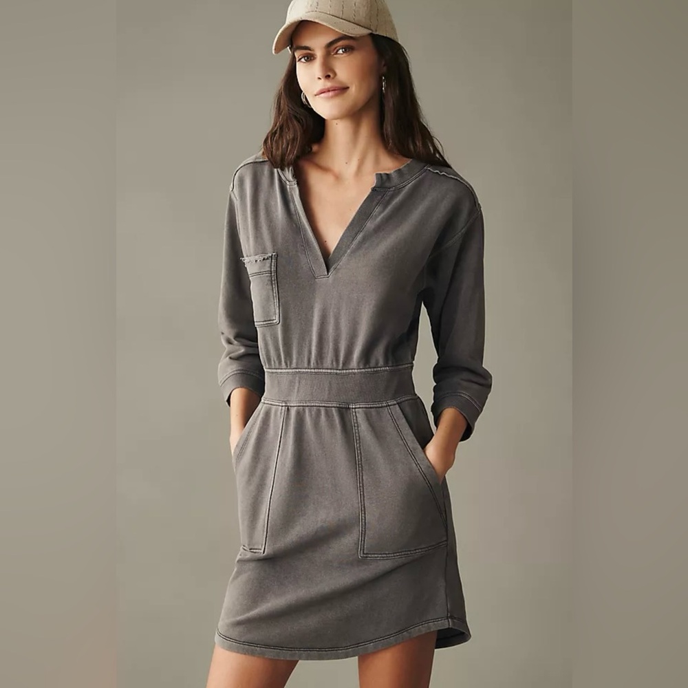 Daily Practice by Anthropologie Utility Mini Dress Size L-XL